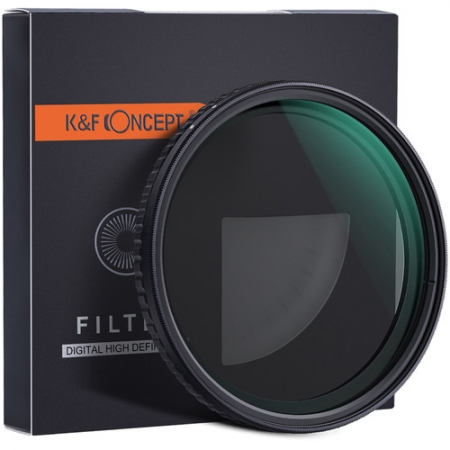 K&F Concept 58mm VND ND2-ND32 (1-5 Stop) Variable ND Filter NO X Spot Nanotec Ultra-Slim Weather-Sealed KF01.1449V1